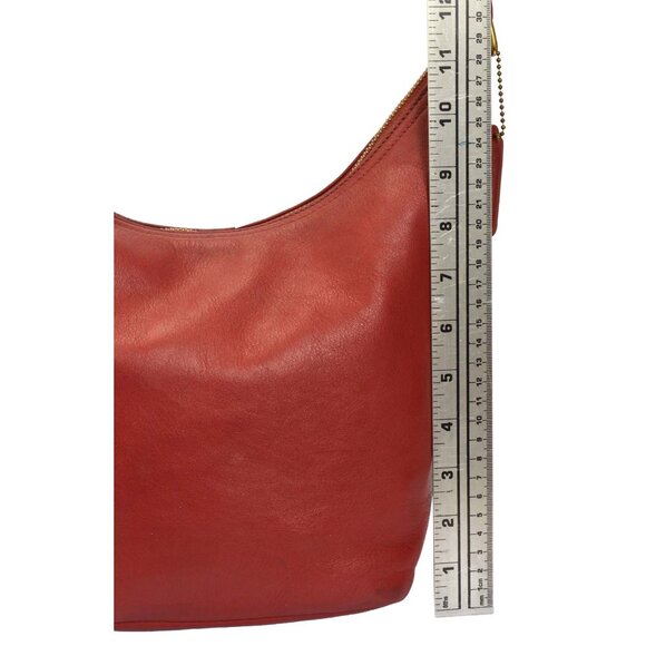 Vintage Coach Red Legacy Glove Tanned leather Shoulder Bag 9823 - Picture 12 of 15